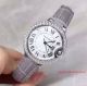 2017 Copy Cartier Ballon Bleu De Cartier SS Diamond Bezel Grey Leather Band 33mm Watch (2)_th.jpg